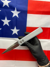 Load image into Gallery viewer, Pro-Tech Godfather Grey Handle Satin Blade (921- Satin Grey)