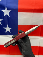 Load image into Gallery viewer, Microtech Ultratech D/E Partial Serrated Stonewash Merlot 122-11MR