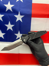 Load image into Gallery viewer, Microtech Socom Elite Manual Tanto Stonewash Partial Serrated 161-11