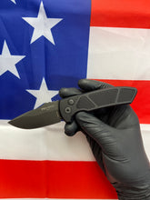 Load image into Gallery viewer, Pro-Tech SBR Black textured handle Black blade (LG407)