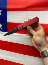 Load image into Gallery viewer, Pro-Tech Godson Red Handle Black Blade (721-RED)