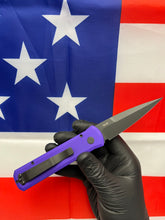 Load image into Gallery viewer, Pro-Tech Godson Purple Handle Black Blade (721-PURPLE)
