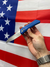 Load image into Gallery viewer, Pro-Tech Oligarch Blue Handle Stonewash Magnacut (DS101-Blue)