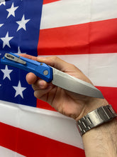 Load image into Gallery viewer, Pro-Tech Oligarch Blue Handle Stonewash Magnacut (DS101-Blue)