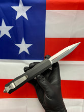 Load image into Gallery viewer, Microtech Dirac Delta D/E Full Serrated Stonewash 227-12