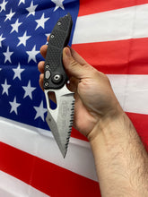 Load image into Gallery viewer, Microtech Stitch-A S/E Stonewash Full serrated 169-12