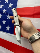 Load image into Gallery viewer, Chaves Liberation 229 Tanto Frame Lock Knife SW Titanium (3.75" Satin)