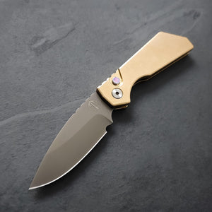 Pro-Tech Strider PT+ Bronze handle with Smoky Grey DLC magnacut blade (PT232)