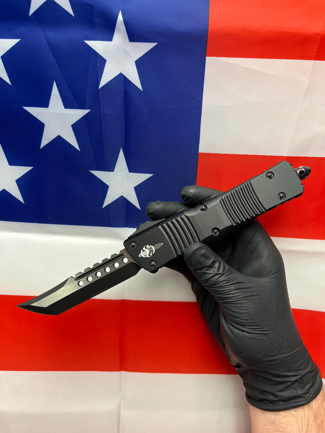 Microtech Combat Troodon Black Hellhound Tactical  219-1TS