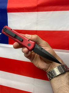 Pro-Tech Godson Red Handle Black Blade (721-RED)
