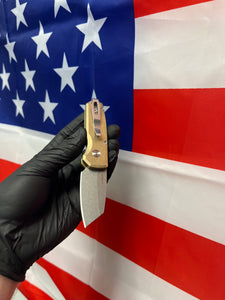 Pro-Tech Runt 5 Bronze Stonewash Reverse Tanto Magnacut (R5410)