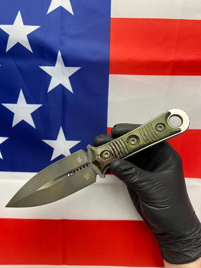 Microtech Hera OTF Automatic Knife OD Green 3 Drop Point Stonewash 703-10OD