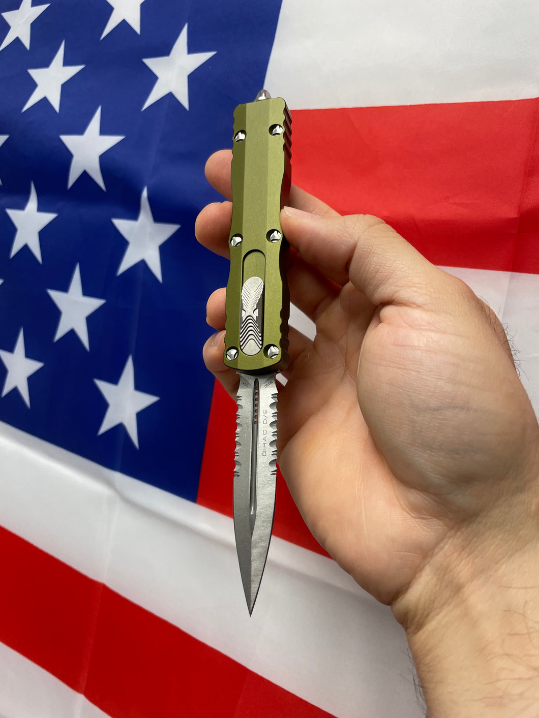 Microtech Dirac D/E P/S ODG Stonewash 225-11OD