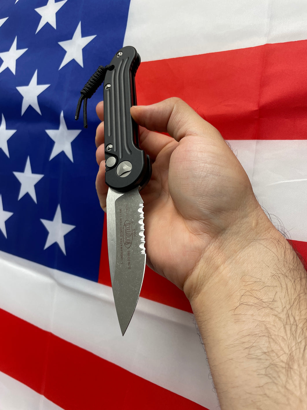 Microtech LUDT Part serrated Apocalyptic 135-11AP