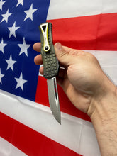 Load image into Gallery viewer, Microtech Hera S/E Full Serrated Frag Green Apocalyptic 703-12APFRGS
