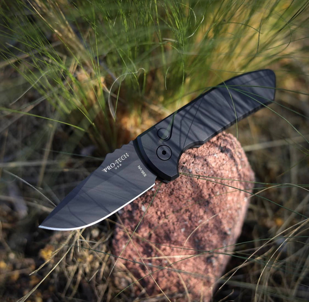 Pro-Tech SBR Black Handle Black Blade (LG403)