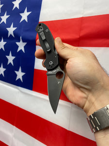 Spyderco Para 3 Folding Knife 3" S45VN Black Plain Blade, Black G10 Handles (Paramilitary 3) - C223GPBK