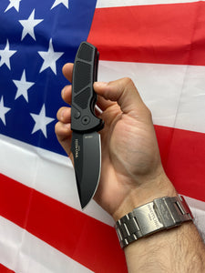 Pro-Tech SBR Black textured handle Black blade (LG407)