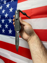 Load image into Gallery viewer, Microtech Combat Troodon D/E Frag ODG Camo Full serrated with Grenade Bead 142-3FROCS
